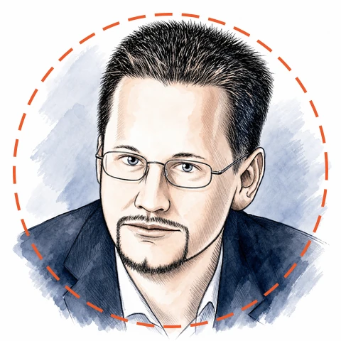 Illustrated portrait of Max Borders