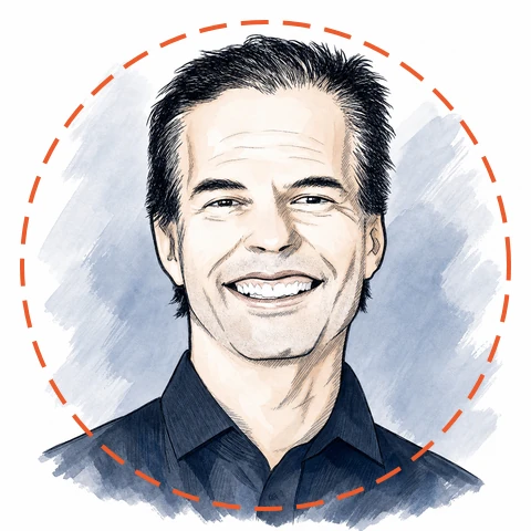 Illustrated portrait of Steve Omohundro